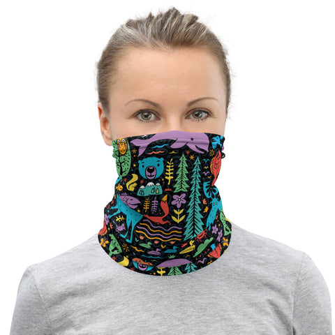 Alaskan Animals Neck Gaiter