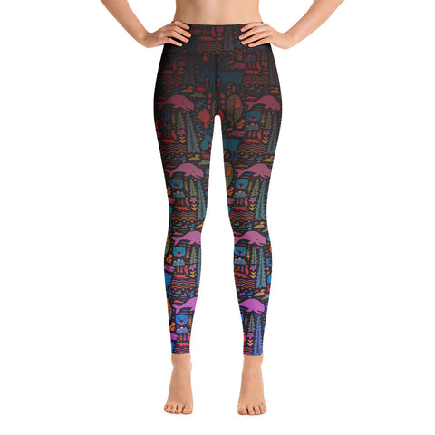 Alaskan Animals Yoga Leggings