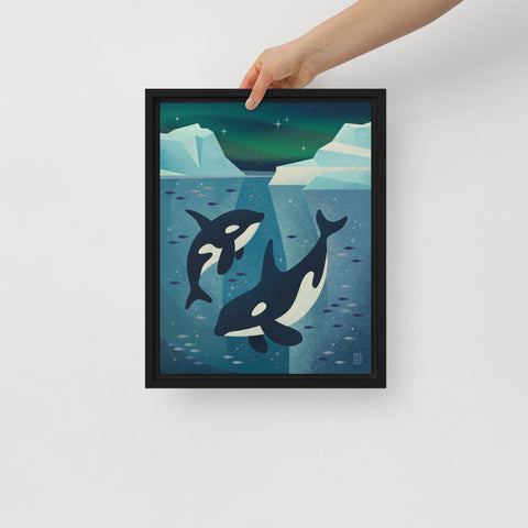 Orcas 11x14 Framed canvas