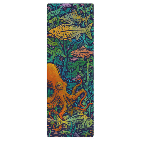 Octopus Kelp Forest yoga mat