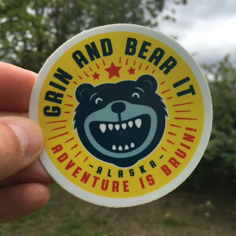 Grin and Bear it sticker