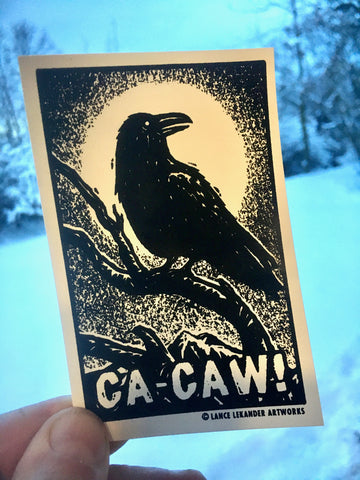 Ca-Caw! sticker