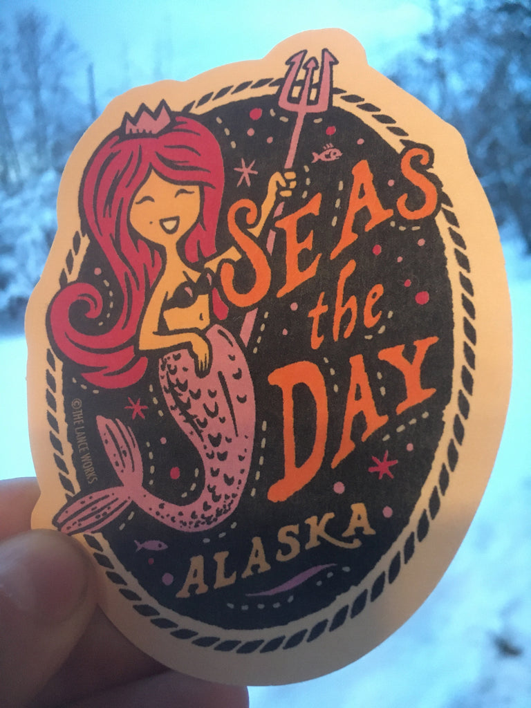 Seas the Day sticker